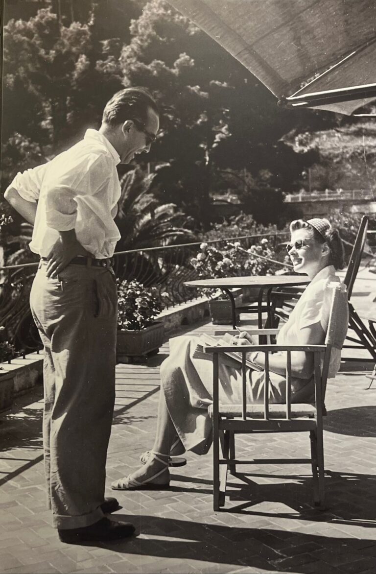 Mostra Hollywood in Riviera, Genova.Roberto Rossellini e Ingrid Bergman, Portofino (1952)
